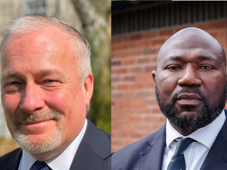 Richard Fuller, Conservative MP for North East Bedfordshire and PCC Festus Akinbusoye have condemned Frank Hester's comments about Diane Abbott. Image: Richard Fuller MP/Bedfordshire Police