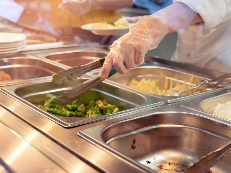 School dinner food