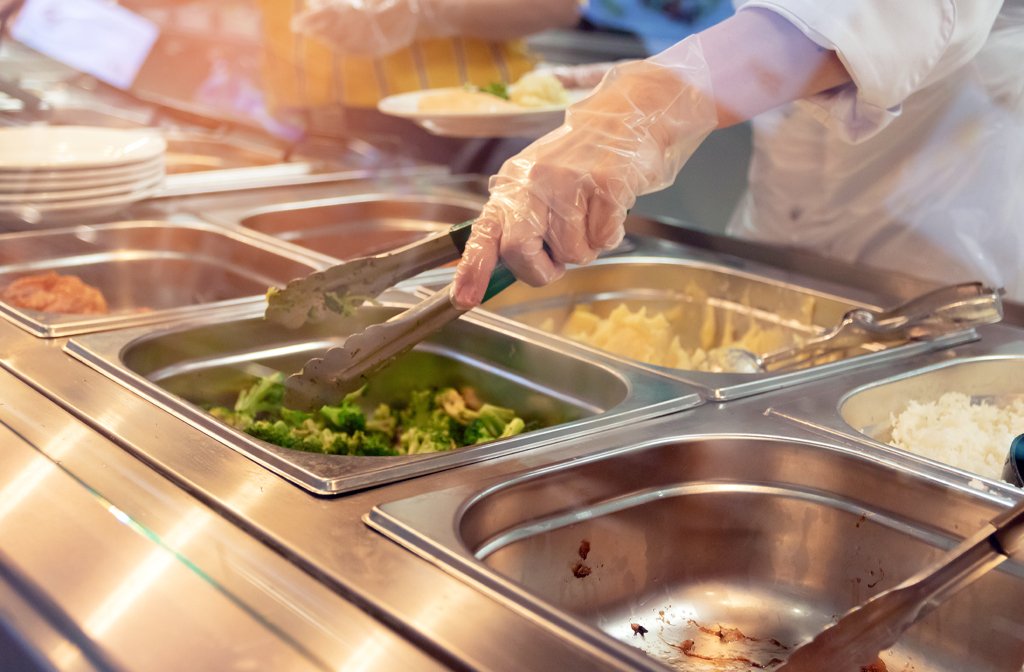 School dinner food
