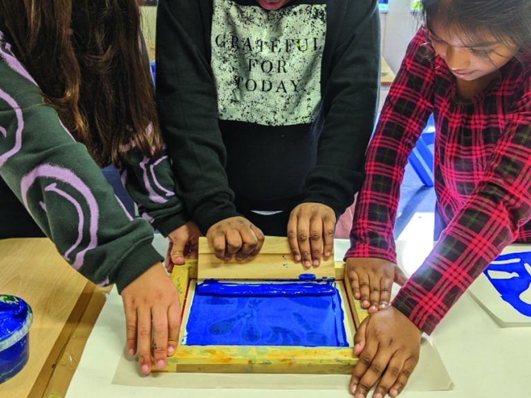 Screenprinting at the Higgins. Image: Bedford Borough Council