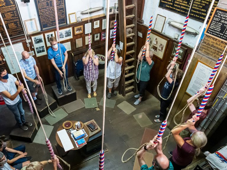 Bell ringers in action at St Paul's church