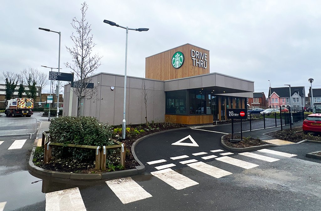 Starbucks St. John's, Rope Walk on the former Maplin’s site. Image: Bedford Independent