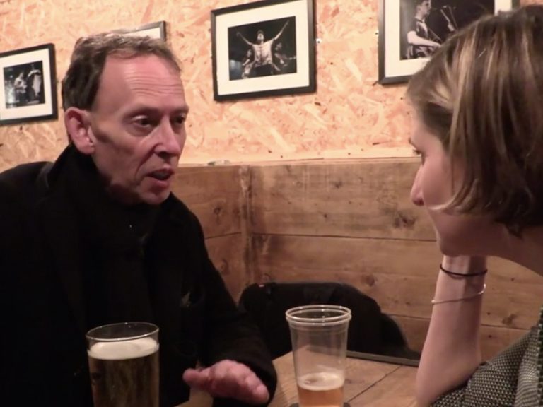 Steve Lamacq speaking to Bedford Independent at Esquires during Independent Venue Week in February 2019.