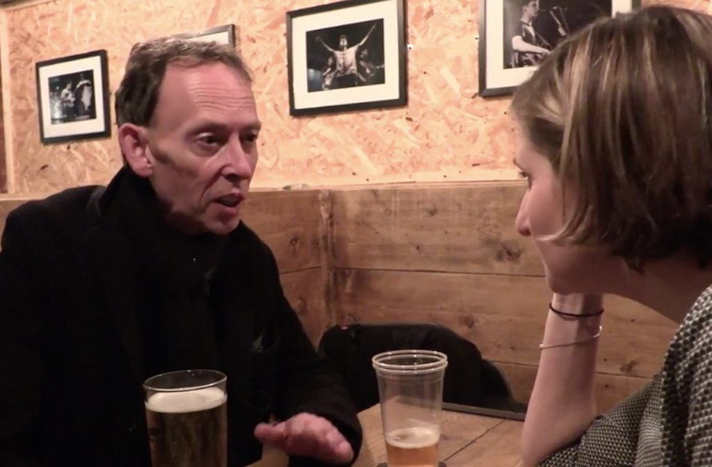 Steve Lamacq speaking to Bedford Independent at Esquires during Independent Venue Week in February 2019.