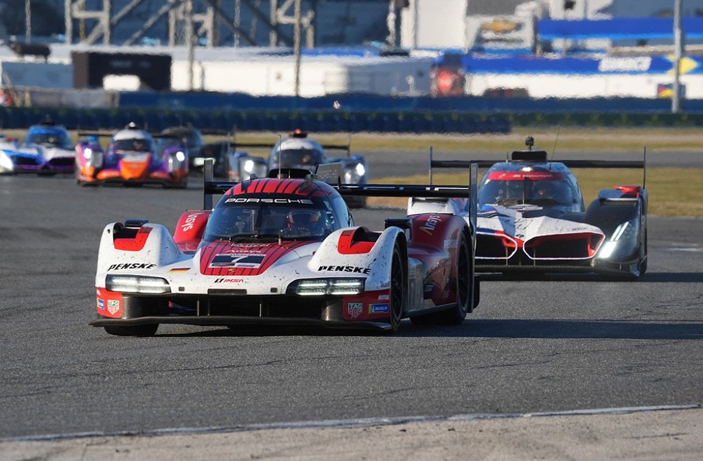 The Team Penske Porsche at Daytona 