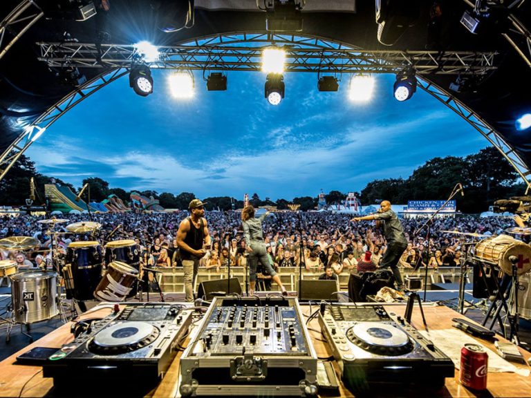The Bedford River Festival Main Stage in Russell Park. Image: Pad Presents