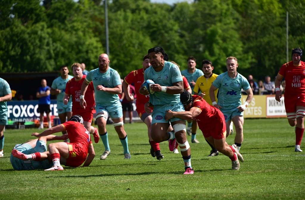 Fred Tuilagi for Bedford Blues against Cambridge