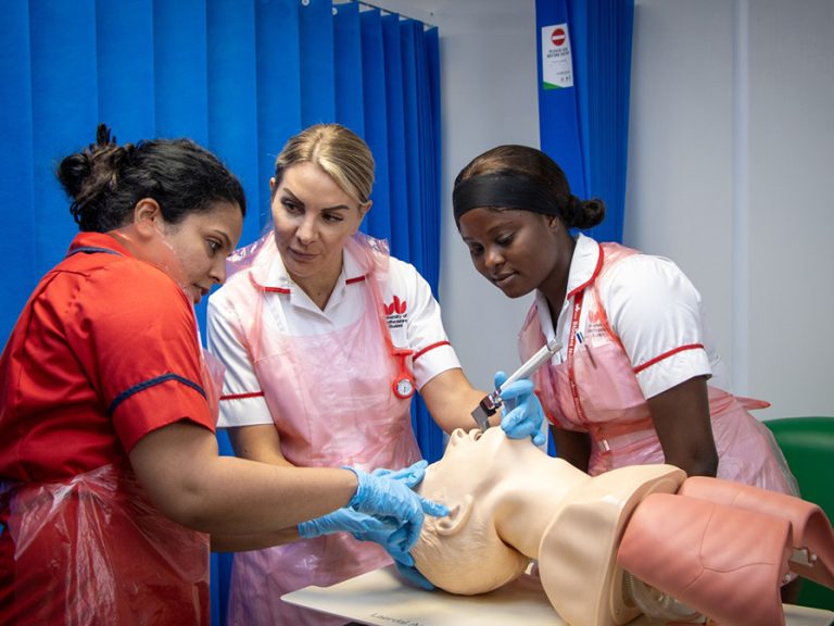 University of Bedfordshire student nurses Image UoB