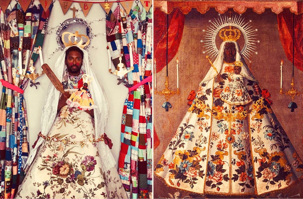 Virgin of Guadeloupe 1745 recreated by Peter Brathwaite. Image: Getty Publications