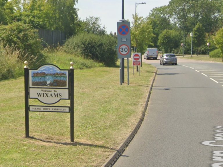 Welcome to Wixams. Image: Streetview capture 2024. Google 2024.jpg