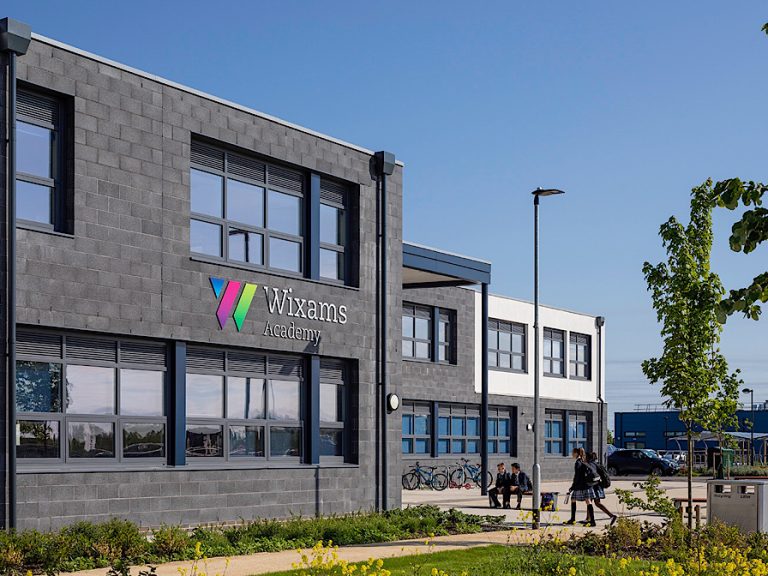 Exterior of Wixams Academy.