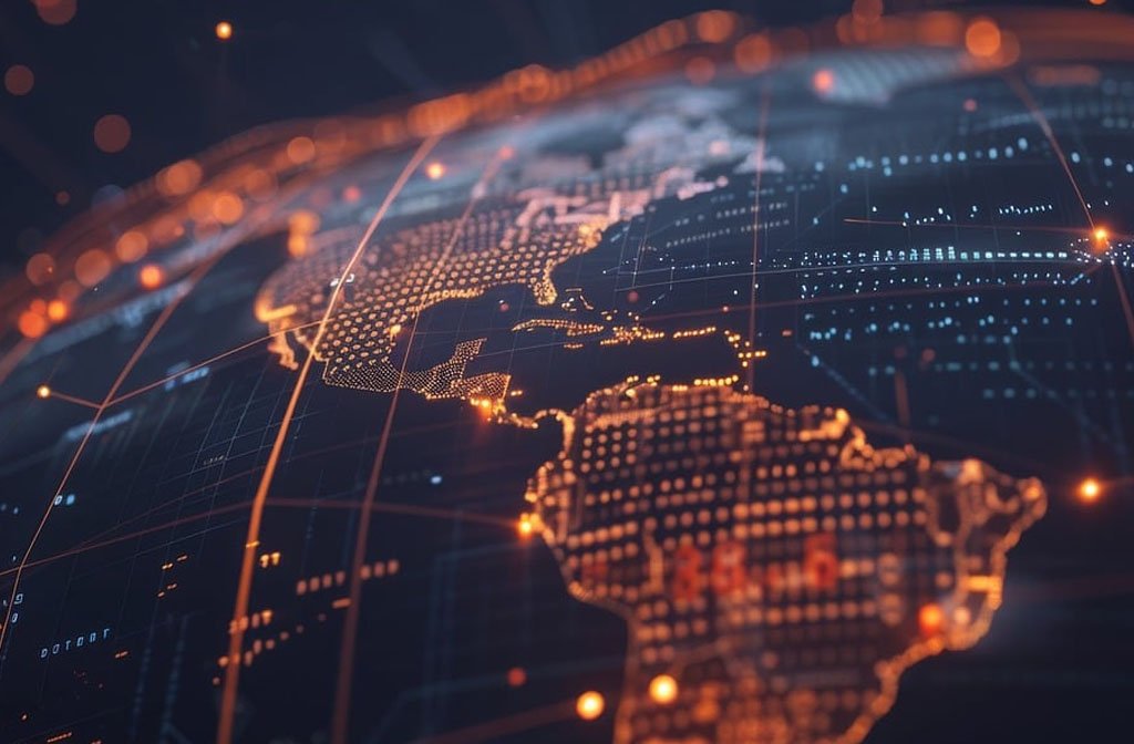 World map / digital data. Image: Pixabay TungArt7