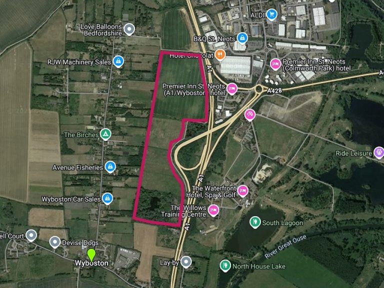 Approximate boundary for the proposed Bedford Gateway