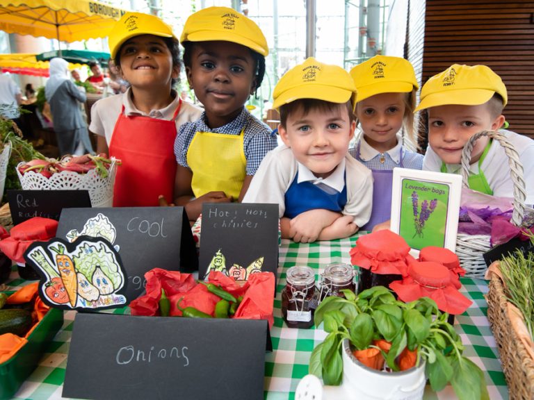 Young Marketeers fruit and veg market children Image: Young Marketeers