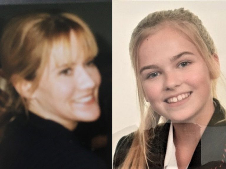 (l-r) Emma van der Avoird and her daughter Khiana