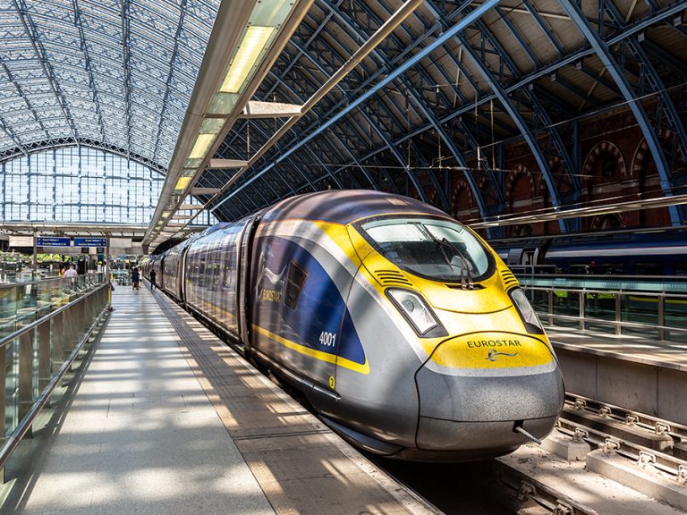 A Eurostar train at St Pancras Station Image Sergii Figurnyi Shutterstock