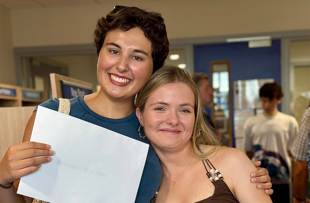 Bedford Greenacre Independent School students collecting their exam results 2025 Image BGI