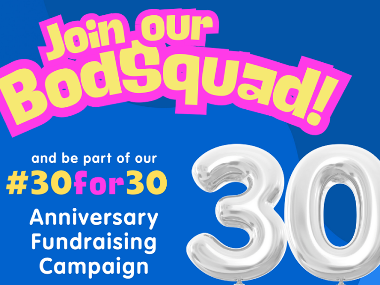 Advert poster for Bedfordshire Open Door's 30th anniversary celebrations