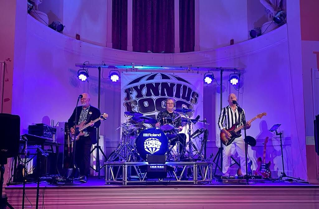 Bedford band Fynnius Fogg performing on stage