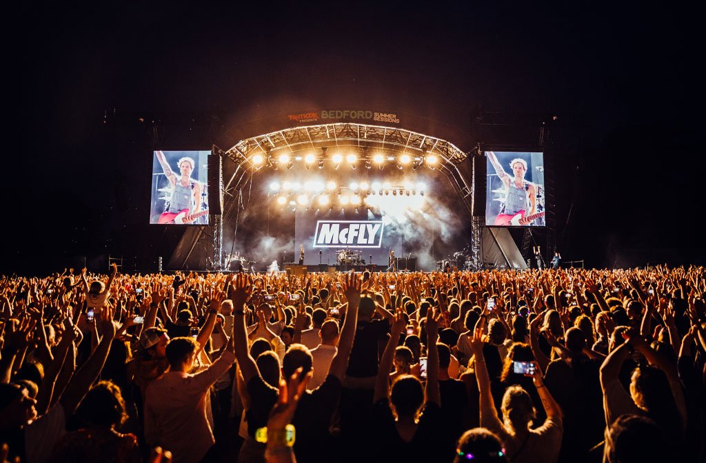 McFly at Bedford Summer Sessions. Image Cuffe & Taylor