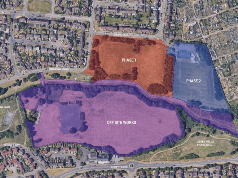 Aerial view of the proposed Mowbray Road development