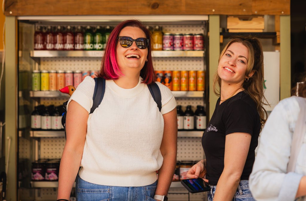 One of the organisers, Rosanna Heasman from The Store (rigth). Image: Ben Luckman/ProjectXCreative