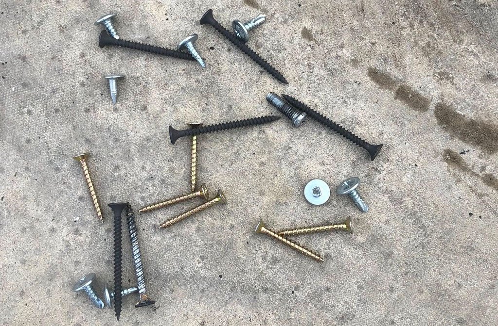 Discarded screws