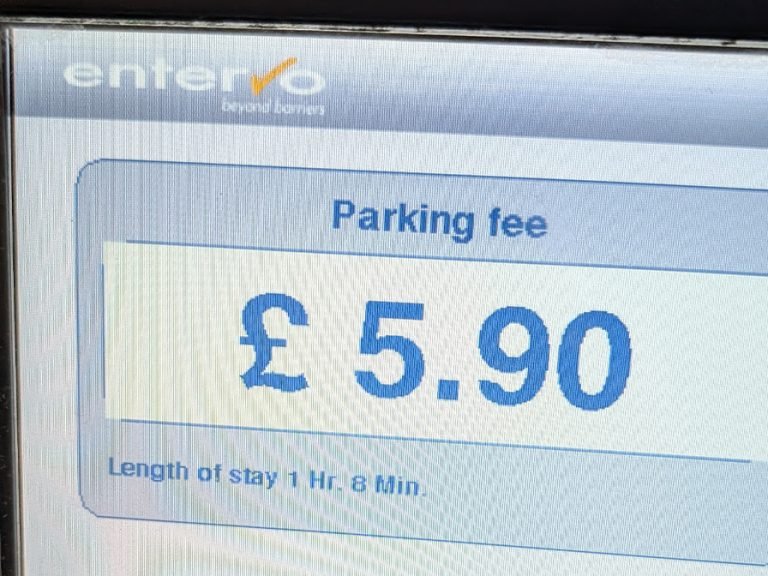£5.90 parking fee for 1 hour 8 minutes at River Street Car Park Image Shaun Earp