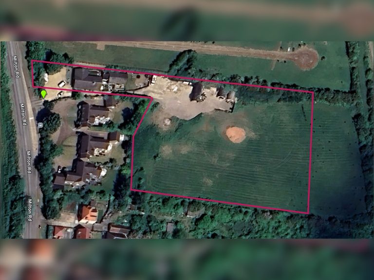 Approximate site boundary of where nine new homes could be built in Clapham. Image: Google MyMaps Map Data (C)2025 Imagery (C)2025 Airbus. Maxar Technologies via LDRS