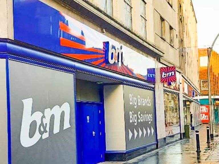 B&M Midland Road (Harpur Street Entrance). Image: B&M
