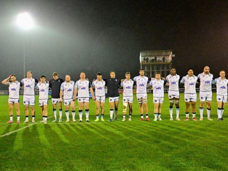 Bedford Blues squad at London Scottish in November 2025
