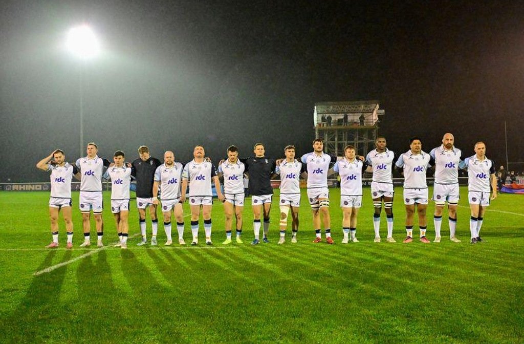 Bedford Blues squad at London Scottish in November 2025