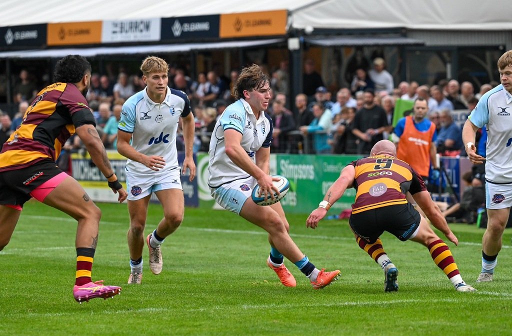 Bedford Blues in action against Ampthill in the Bedfordshire Cup in September 2025 at Goldington Road