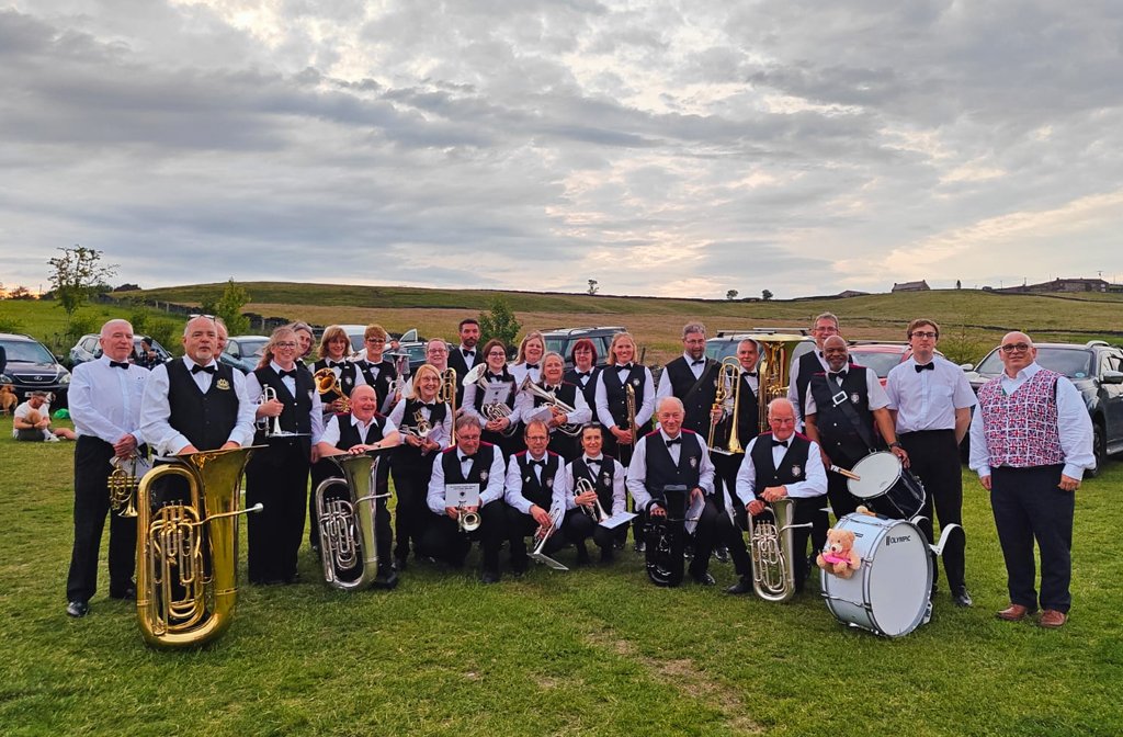 Bedford Town Concert Brass at Saddleworth. Image Bedford Town Concert Brass