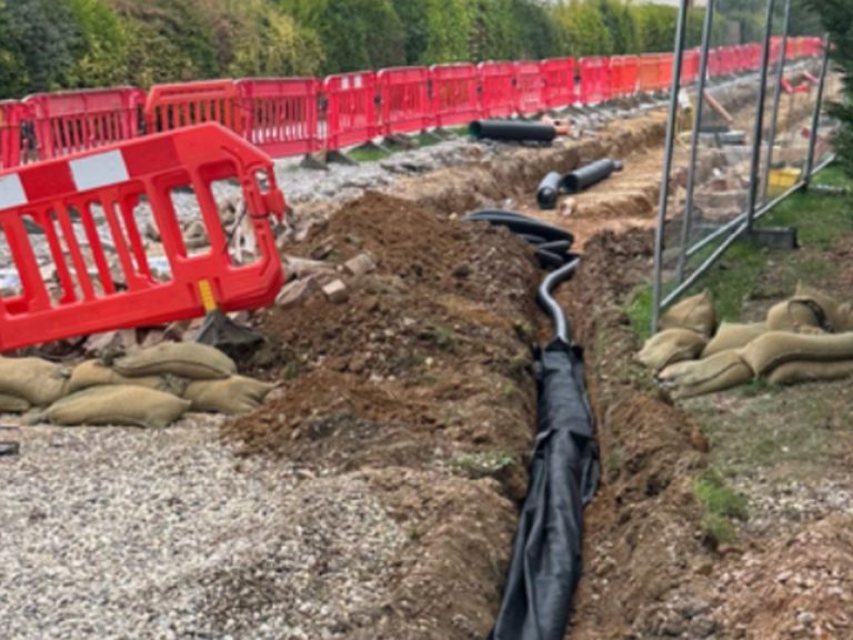 Biddenham residents have installed their own drainage system Image Martin Shaw