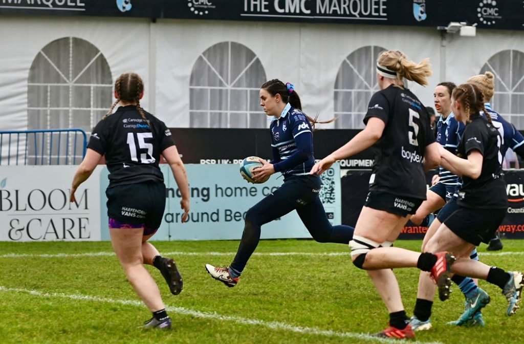 Bedford Blues Women take on Harpenden at Goldington Road in January 2026