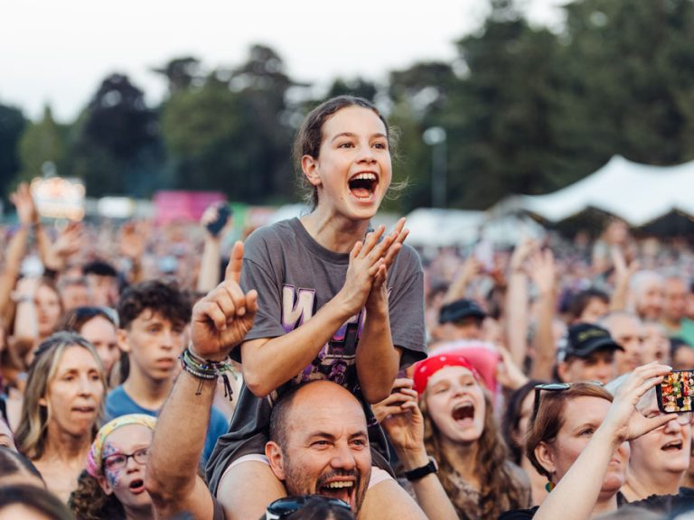Crowds at McFly at Bedford Summer Sessions. Image Rebecca Goacher