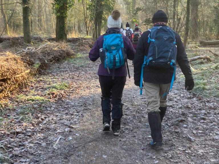 A frosty countryside walk with North Bedfordshire Ramblers