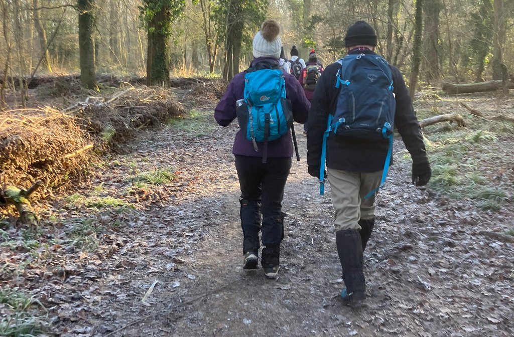 A frosty countryside walk with North Bedfordshire Ramblers
