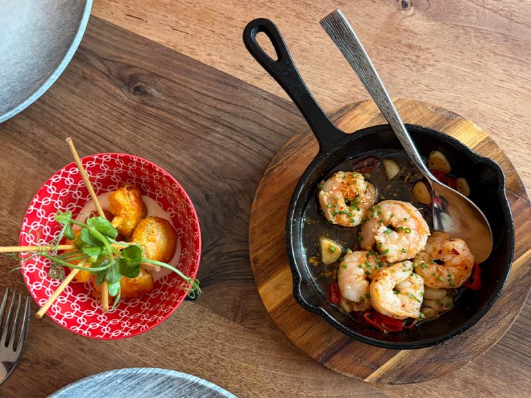 Fuego - Chorizo Lollipops and Gambas. Image: Bedford Independent