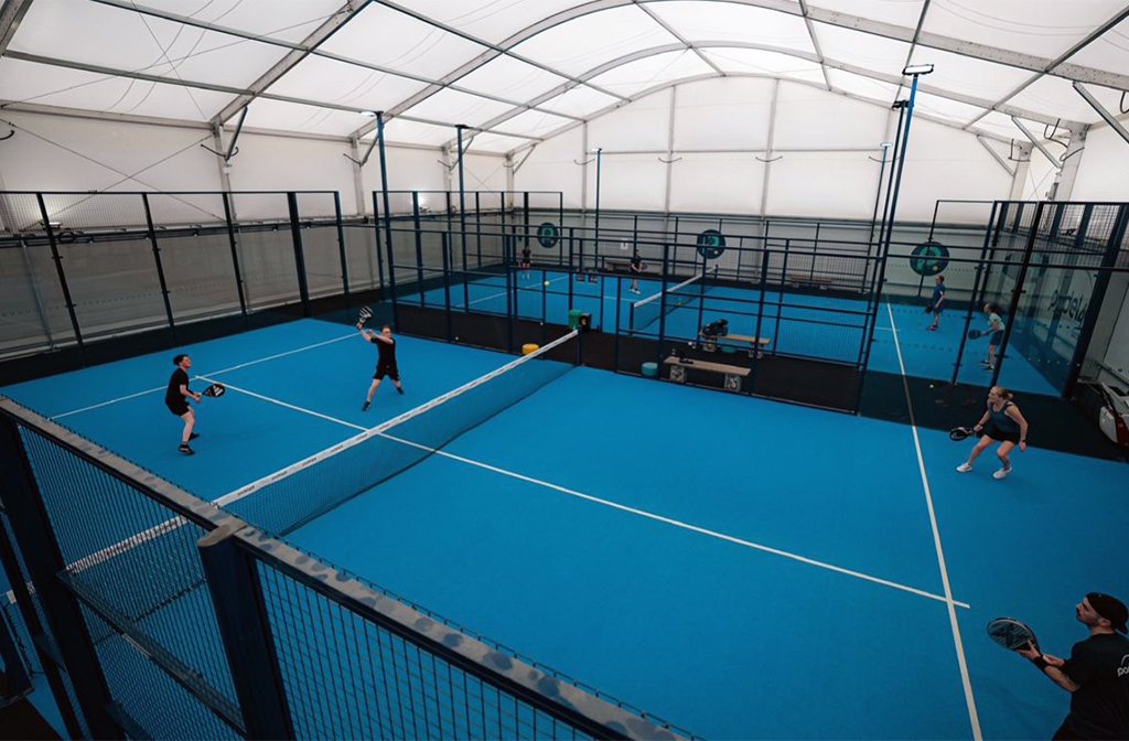 How the Padel Courts may look at Bedford Greenacre Independent School. Image: padel4all
