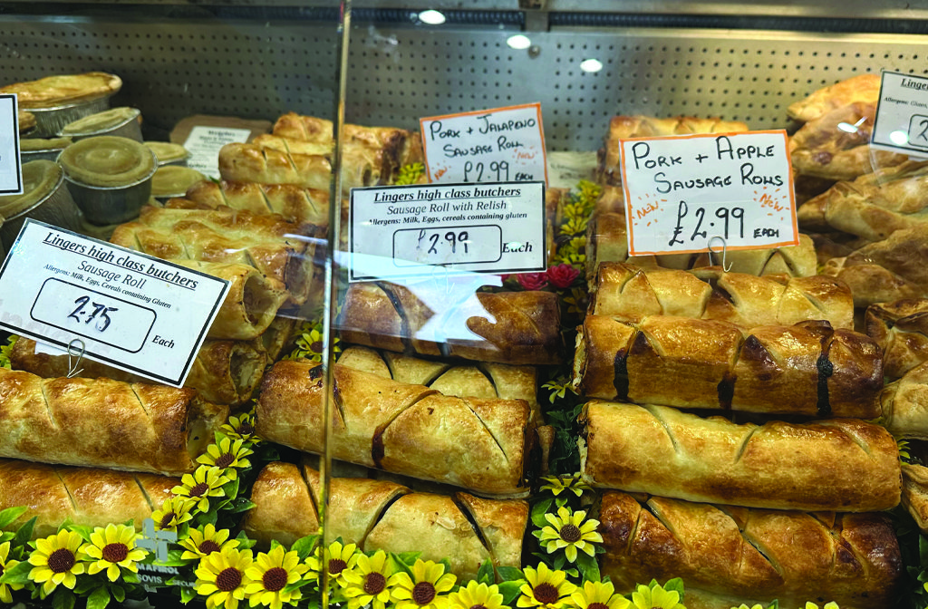 Sausage rolls from Lingers in Bedford