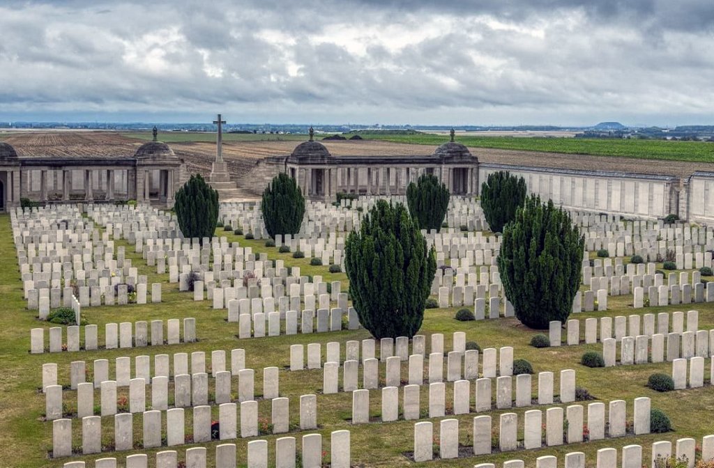 Loos British Cemetery, where Lance Corporal John Graham Gillam is remembered. Image: Claire Jones/redhatphoto.co.uk