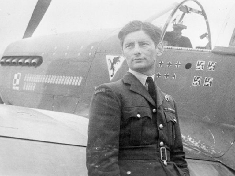 One of many. Squadron Leader Eugeniusz Horbaczewski, the CO of the No. 315 Polish Fighter Squadron, standing by his new North American Mustang Mark III, FB387 'PK-G, at Brenzett, Kent. He was shot down and killed on 18 August 1944, after destroying three Focke Wulf Fw 190s to bring his score to 16 and a half victories. Image: Polish Official Photographer, Public domain, via Wikimedia Commons