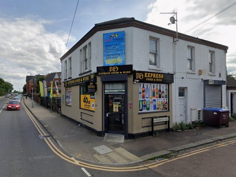 PD Express Food and Wine, Bedford. Image: Screenshot Google Streetview (C)2026 Google Image Capture July 2024 via LDRS