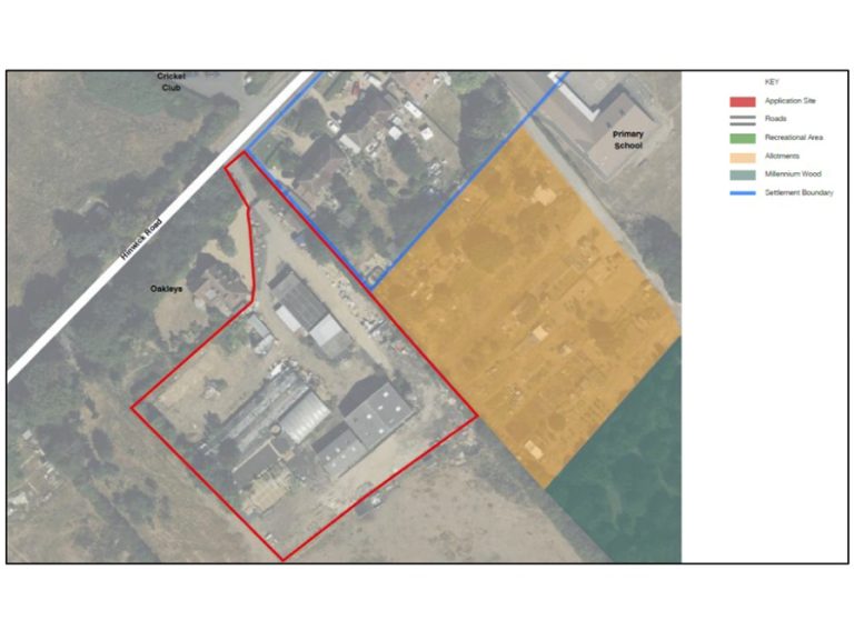 Proposed Development site at Poddington Image: Screenshot Planning Justification Statement via LDR