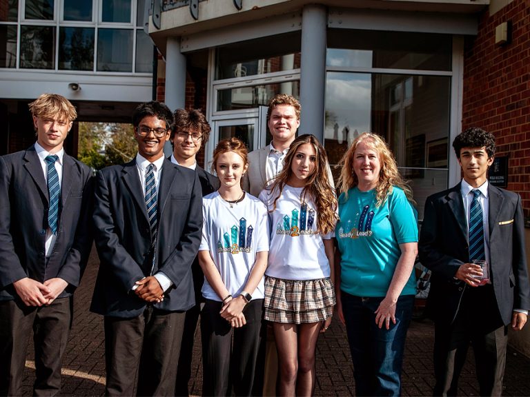 Some of the 2025 Ready2Lead? future leaders. Image: Harpur Trust