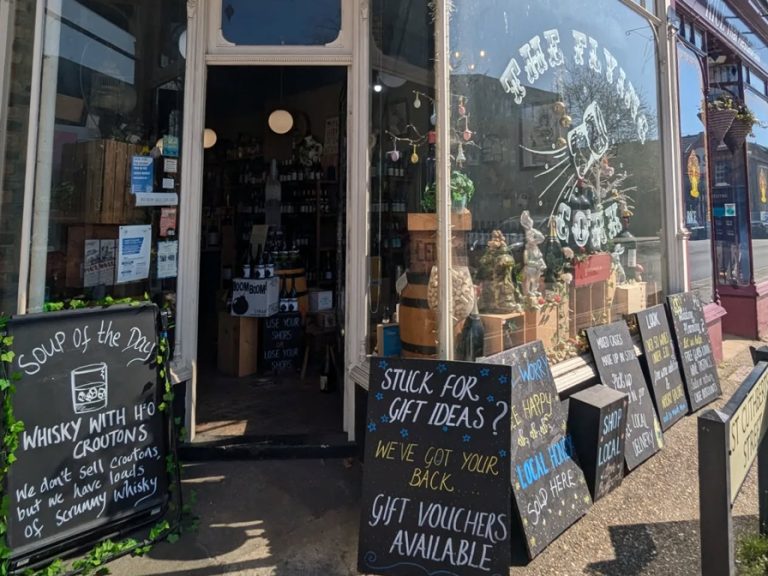 Shopfront of The Flying Cork. Image: The Flying Cork