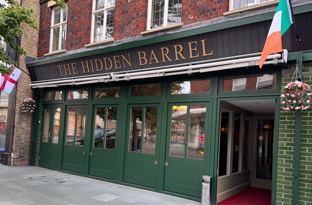 The Hidden Barrel micropub on Harpur Street in Bedford