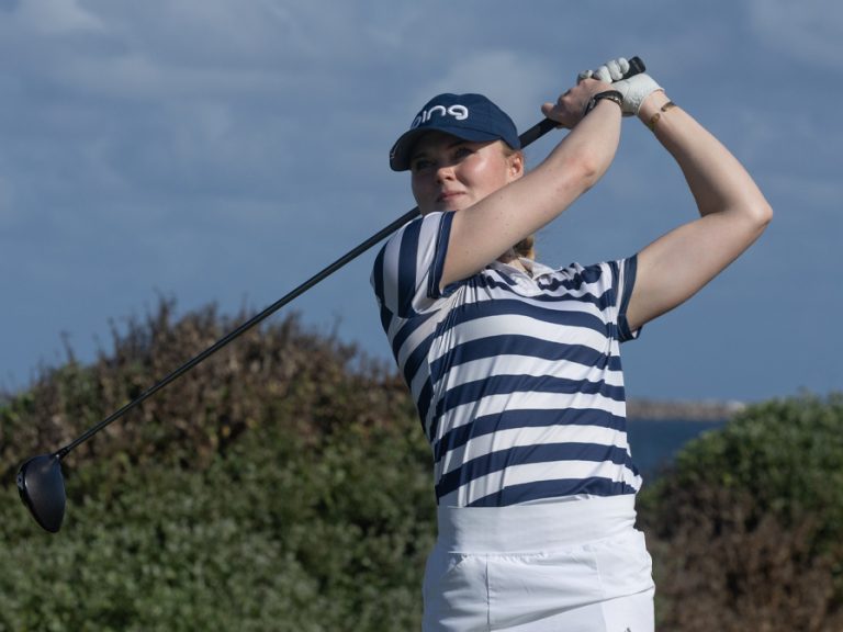 Luca Thompson in the third round of the NSW Open in Australia